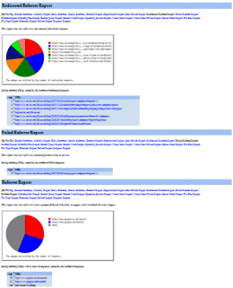 Analog web log file analyser